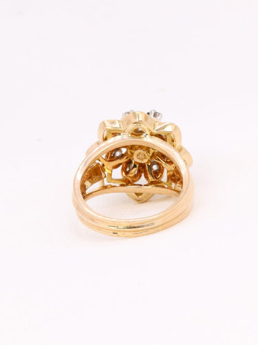 Bague 53 Bague dome vintage diamants 58 Facettes 959