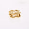 Collier Croix grecque ajourée or jaune 58 Facettes 24-327D