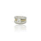 Bague 60 Bague vintage en or bicolore avec diamants 58 Facettes