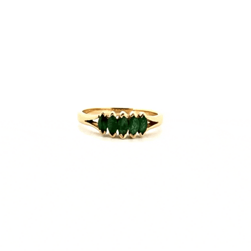 Bague 58 Bague Or Jaune 18k et Émeraude 58 Facettes 31-GS32202-01