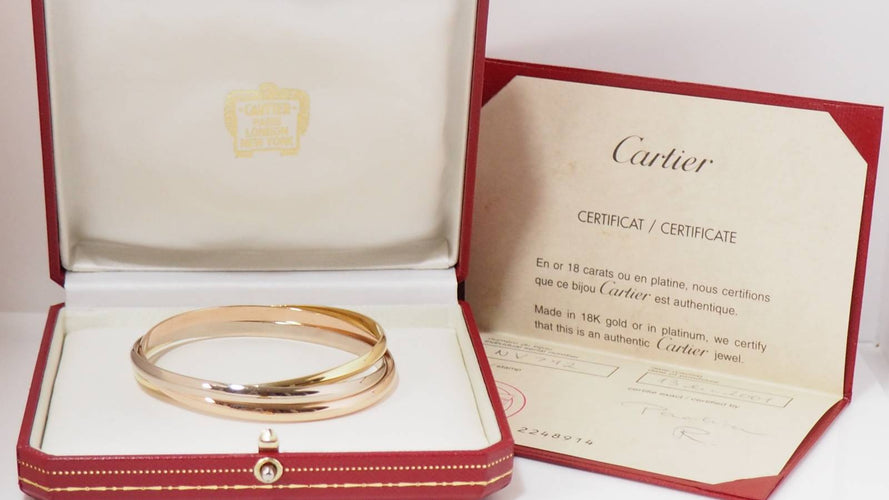 Bracelet Trinity de Cartier d'occasion trois ors 58 Facettes 31245