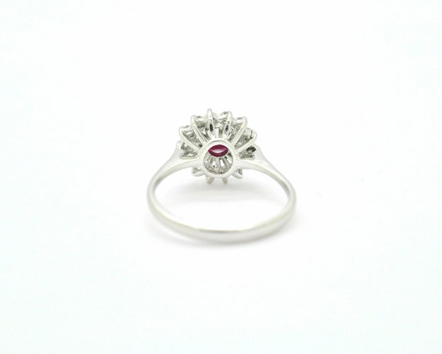Bague Bague rubis et diamants du Mozambique 58 Facettes