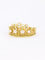 Bague 54 Bague couronne or jaune diamants perles 58 Facettes 1108.1