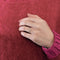 Bague Alliance Américaine or blanc diamants 58 Facettes LP1036/13
