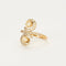 Bague 57 Bague Toi et Moi or jaune sertis de diamants 58 Facettes GS4