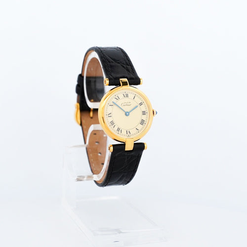 Bracelet CARTIER - Must Vendôme - Lemon roman dial - SM 58 Facettes