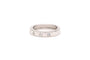 Bague contemporaine en or blanc 18 carats sertie de diamants "taille" brillant (+-0.25ct)