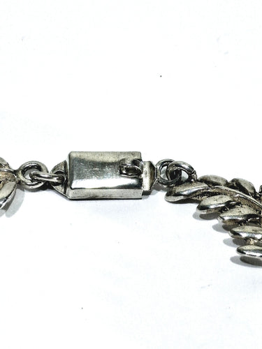 Bracelet Bracelet à motifs de feuilles en argent massif 58 Facettes