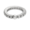 Bague 53 Bague souple en or blanc et diamants 58 Facettes JRW0021-53