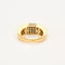 Bague 54 Bague moderne en or jaune, diamants, saphirs, rubis, émeraudes 58 Facettes 250173