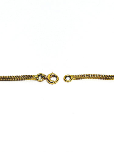 Collier Chaîne maille palmier en or jaune 18 carats 58 Facettes