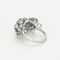 Bague 54 Bague à décor d'hortensia or blanc et émeraudes 58 Facettes GU174