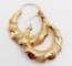 Boucles d'oreilles Créoles art déco or rose 58 Facettes A05375