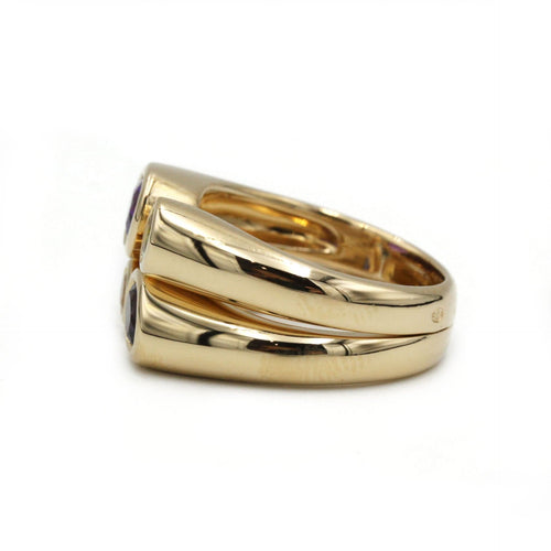 Bague 52 Bague - Or jaune, Améthyste, Péridot, Citrine, et une Cordierite 58 Facettes 250050SP