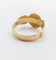 Bague 58.5 Bague chevalière antique or ornée d'un agneau épaulé de fleurs de lys 58 Facettes A05264