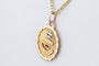 Collier Collier Pendentif Augis 18 carats Or jaune  + qu'hier - que demain  0.06ct Rubis 58 Facettes CLAUGIS-107