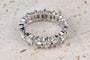 Bague 52 Bague Alliance Diamant18 carats Or blanc 4.20 ct 58 Facettes ALL420-107