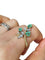 Bague 53 Bague végétale or jaune et blanc 58 Facettes
