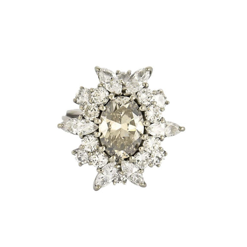 Bague 50 Bague en or blanc et diamants 58 Facettes LJ30