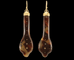Boucles d'oreilles Boucles d'oreilles anciennes en or piqué écaille de tortue 58 Facettes 7412