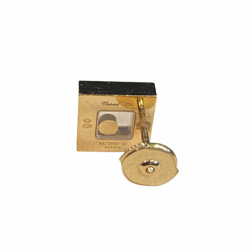 Boucles d'oreilles Chopard Boucles d'oreilles "Happy Diamonds Icon", en or jaune et diamants 58 Facettes CHOP-HAPD-ER-YGD