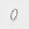 Bague 51.5 Alliance américaine en or blanc et diamants 58 Facettes COG04962