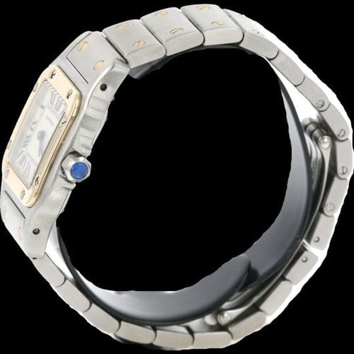 Montre Cartier Montre Santos De Cartier Galbee Pm 58 Facettes MT43964