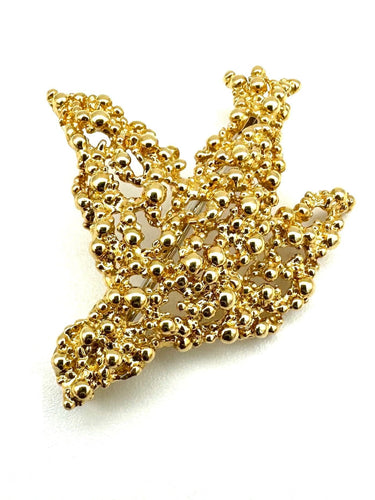 Broche GILBERT ALBERT. Broche or jaune 18K 58 Facettes