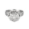 Bague 53 Bague or blanc et diamants 58 Facettes RL22