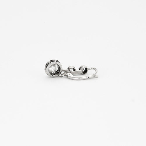 Boucles d'oreilles Bouucles d'oreilles dormeuses platine diamants 58 Facettes M8616