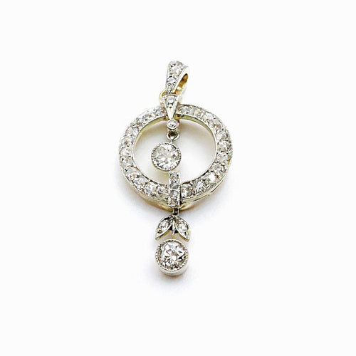 Pendentif Pendentif circulaire en diamant avec motif de pendentif articulé 58 Facettes 50374