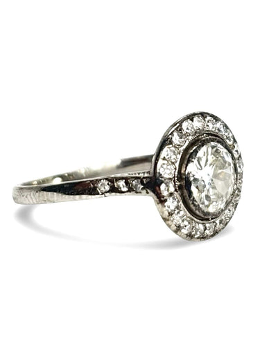 Bague 49 Bague platine et diamants 1,05 ct 58 Facettes 1340