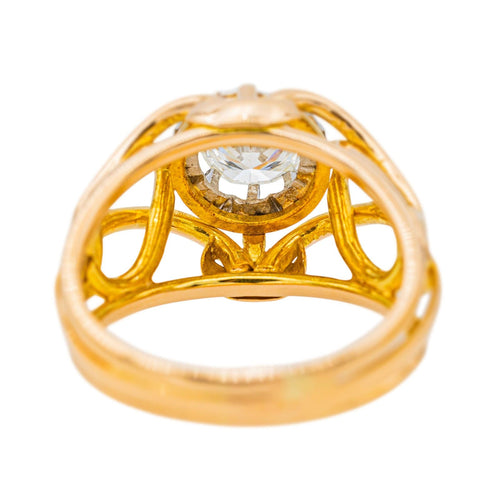 Bague 55 Bague Solitaire Or jaune, Platine Diamant 58 Facettes 3455901CN