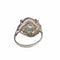 Bague 52.5 BAGUE PLATINE STYLE ART DÉCO avec DIAMANT et RUBIS 58 Facettes Q20B