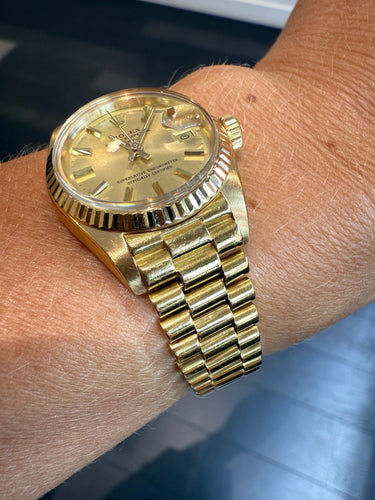 Montre ROLEX - Montre Date Just - Or Jaune - 26 mm 58 Facettes 1.0000422/1