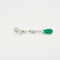 Boucles d'oreilles Boucles d'oreilles vintage pendantes diamants et émeraudes gouttes 58 Facettes 3689