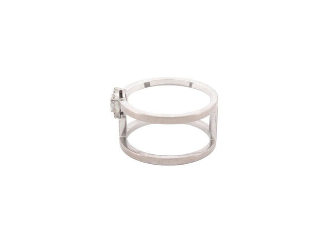 Bague 55 bague MESSIKA glam'azone 2 rangs 06173-wg diamants 0.15ct t55 or 18k 58 Facettes 268297