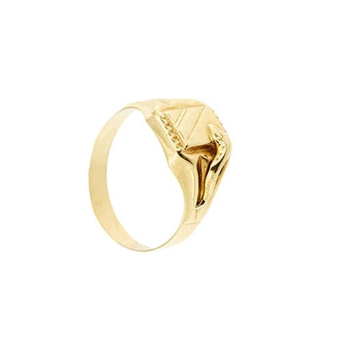Bague Bague chevalier en or jaune avec serpent 58 Facettes 29398