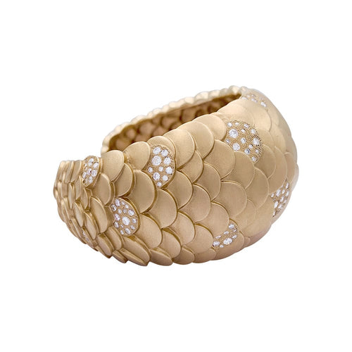 Bracelet Bracelet Pomellato, "Sirène", or rose, diamants. 58 Facettes 32556