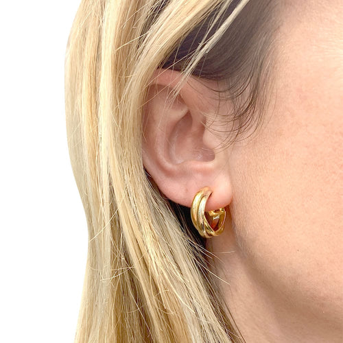 Boucles d'oreilles Boucles d'oreilles Cartier, "Trinity", trois ors. 58 Facettes 34072