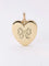 Pendentif Pendentif porte photo coeur Art Nouveau or jaune diamants taille rose 58 Facettes 1053.4