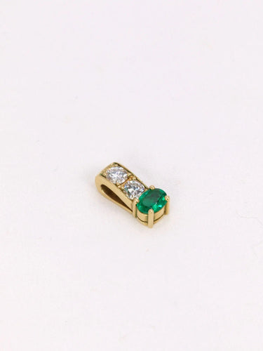 Pendentif Pendentif vintage émeraude diamants 58 Facettes J409