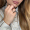 Bague 52 Bague Lierre Or jaune & Blanc 58 Facettes 64-GS35990
