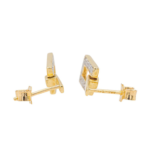 Boucles d'oreilles Boucles d'oreilles Puces Or jaune Diamant 58 Facettes 3577294CN