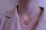 Collier Carrera Y Carrera - Collier or jaune et quartz rose 58 Facettes DA13850011305