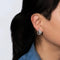 Boucles d'oreilles 1.25ct Mixed Cut Diamond Earrings Mid Century Platinum Fine Estate Jewelry 58 Facettes G13530