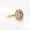 50 Bague diamant aigue-marine 4,50 ct vintage 58 Facettes G13369