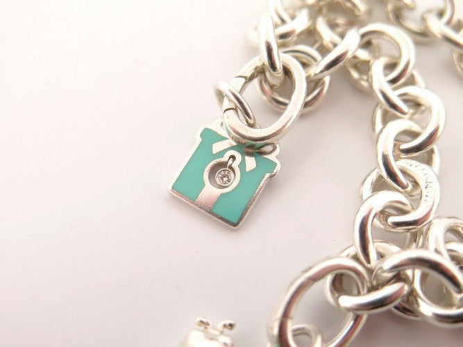 Bracelet bracelet TIFFANY & CO chaine a breloques charms argent 58 Facettes 259368