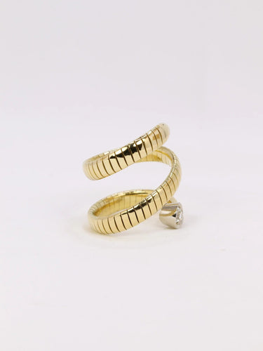 Bague 54 Bague serpent tubogas diamants 0,4 ct 58 Facettes J390