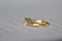 Bague 51 Antique yellow gold old mine diamond ring 58 Facettes